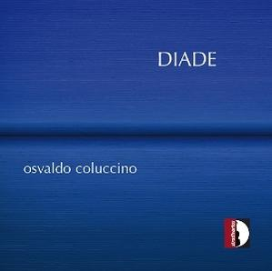 Albumcover mit blauem Hintergrund. Text: "DIADE" und "osvaldo coluccino". Kleines Logo unten rechts.