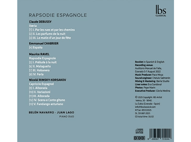 Thumbnail - Lago, Juan/Navarro, Belén - Rapsodie Espagnole (CD)
