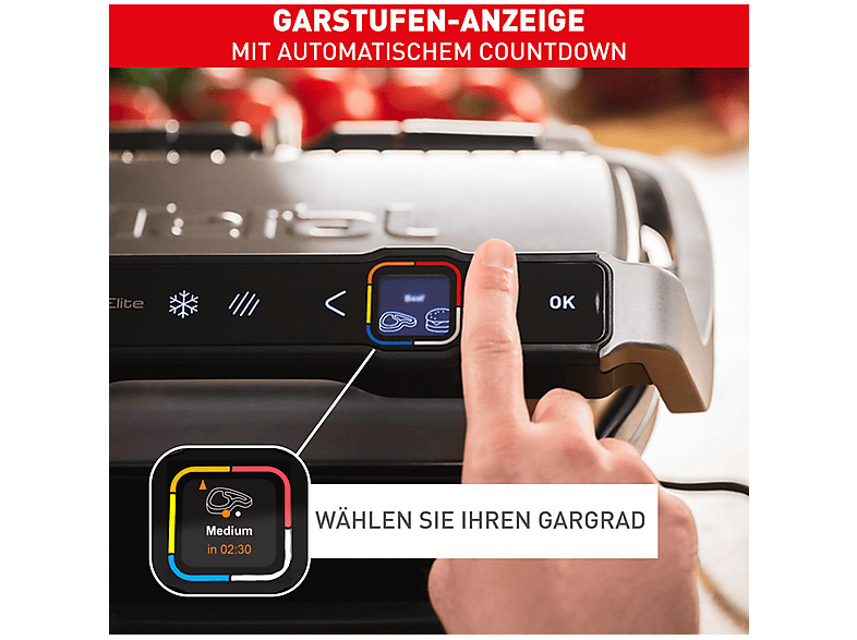 Thumbnail - TEFAL GC750D OptiGrill Elite Kontaktgrill