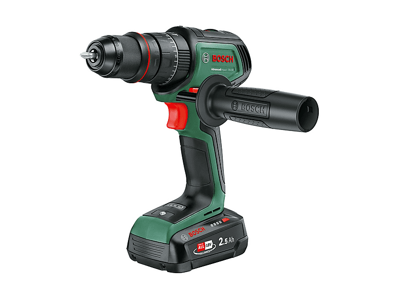 Trapano battente a batteria Bosch AdvancedImpact 18V-80 Quick Snap con 2 batterie