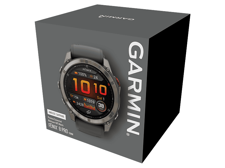 Zegarek sportowy GARMIN Fenix 8 Pro 51mm Czarny – zdjęcie 3