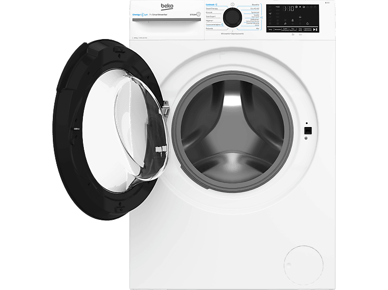 Pralka BEKO b300 BM3WFU410415W 10kg 1400obr EnergySpin SteamCure ColdWash Fast Inverter – zdjęcie 2