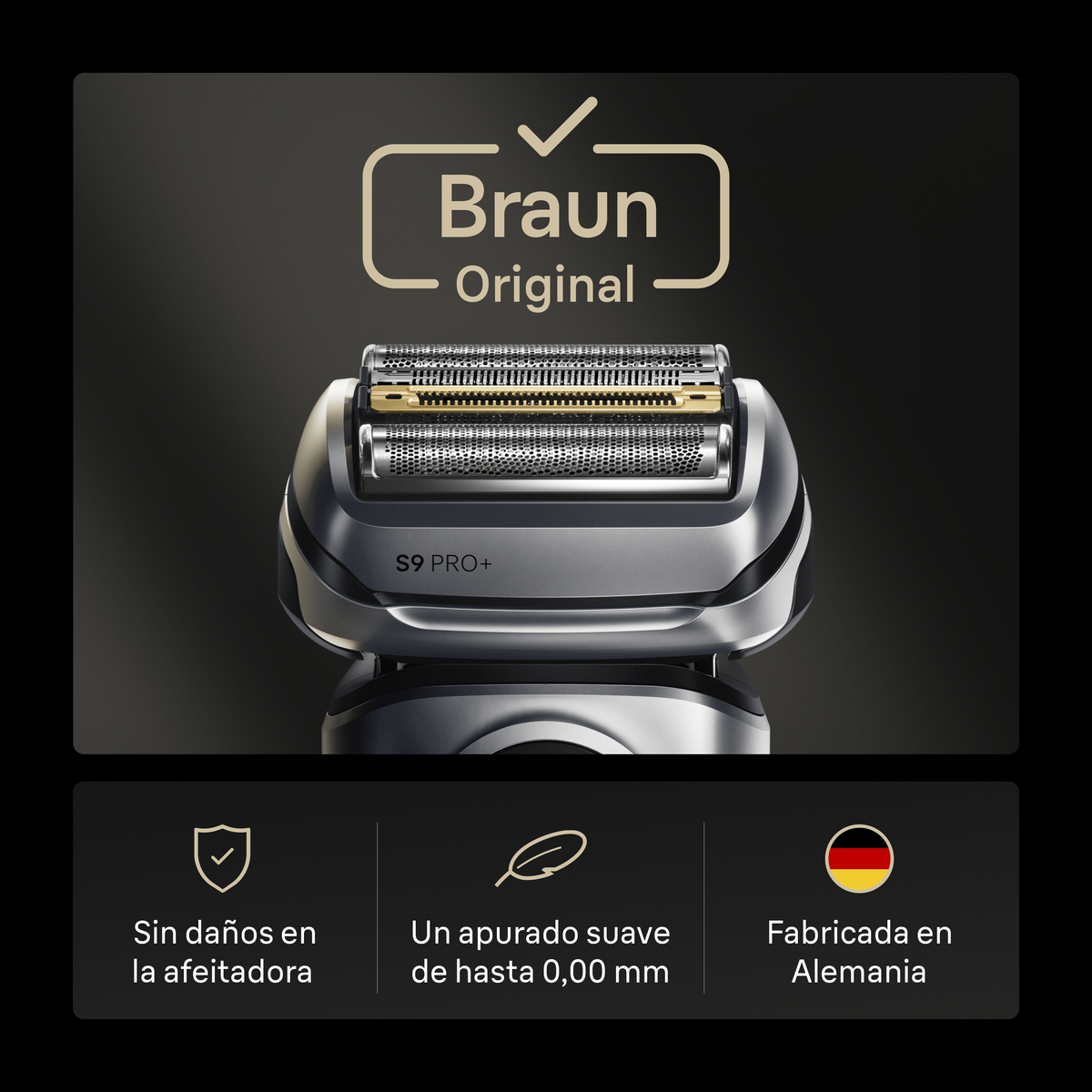 Braun original. Sin daños en la afeitadora. Afeitado apurado hasta 0,0mm. Fabricado en Alemania.