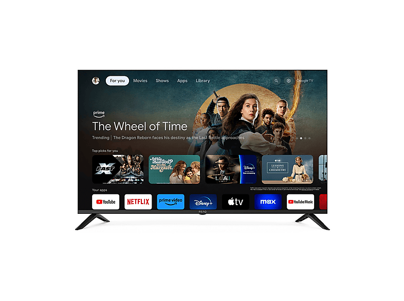 Peaq Ptv50Gqu-7024C TV Qled, 50", Qled 4K