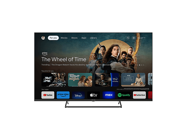 Peaq Ptv55Gqu-7124C TV Qled, 55", Qled 4K
