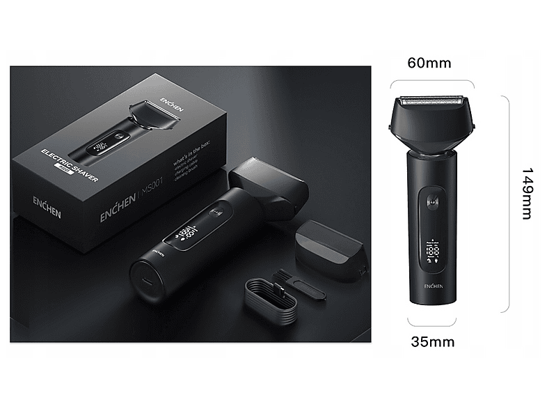 Golarka męska ENCHEN MS001 Czarny – zdjęcie 2