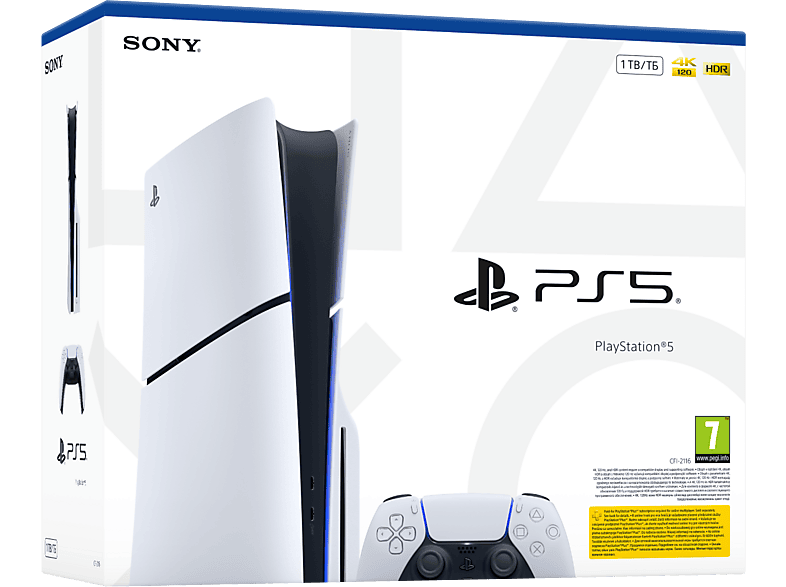 Konsola SONY PLAYSTATION 5 Slim 1TB E Chassis Biało-czarny