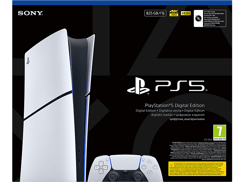 Konsola SONY PLAYSTATION 5 Slim Digital Edition 825GB E Chassis Biało-czarny – zdjęcie 2