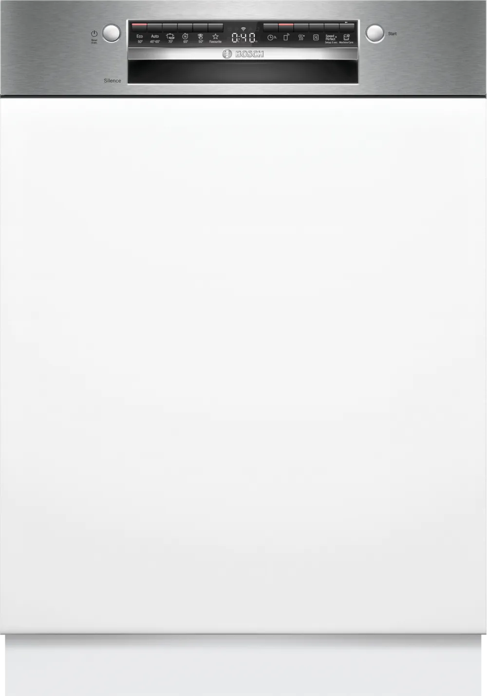 BOSCH SMI4HVS14E Beépíthető mosogatógép, Serie 4, Home Connect, Nemesacél, 14 teríték