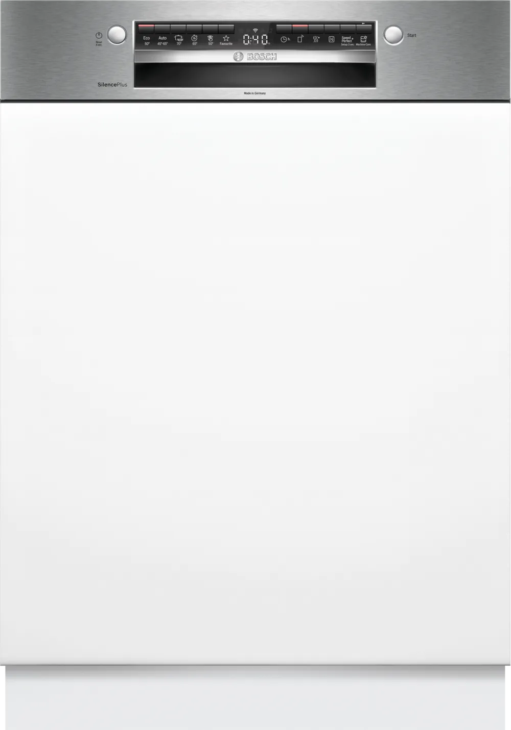 BOSCH SMI4HCS07E Beépíthető mosogatógép, Serie 4, Home Connect, Nemesacél, 14 teríték
