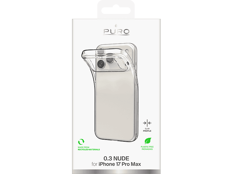 Etui PURO 0.3 Nude do Apple iPhone 17 Pro Max Przezroczysty – zdjęcie 3