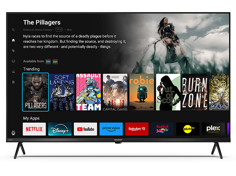 Telewizor LED SHARP 43GK4445E 43" 4K Dolby Vision Atmos Czarny – zdjęcie 2