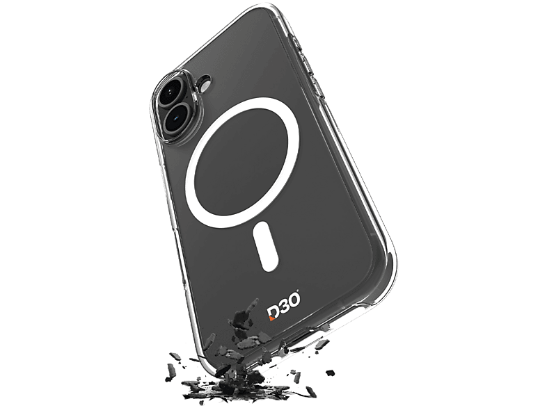 Etui PURO Impact Clear D3O MagSafe do Apple iPhone 17 Przezroczysty