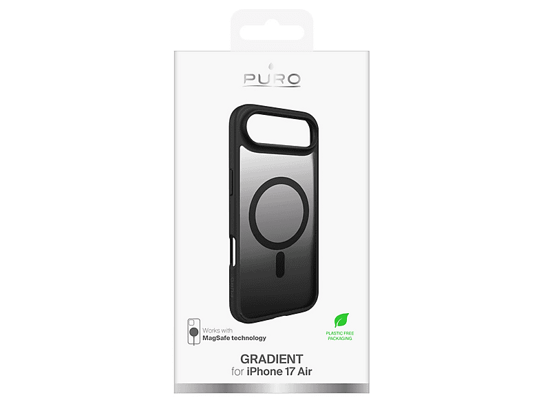 Etui PURO Gradient MagSafe do Apple iPhone Air Czarny – zdjęcie 2
