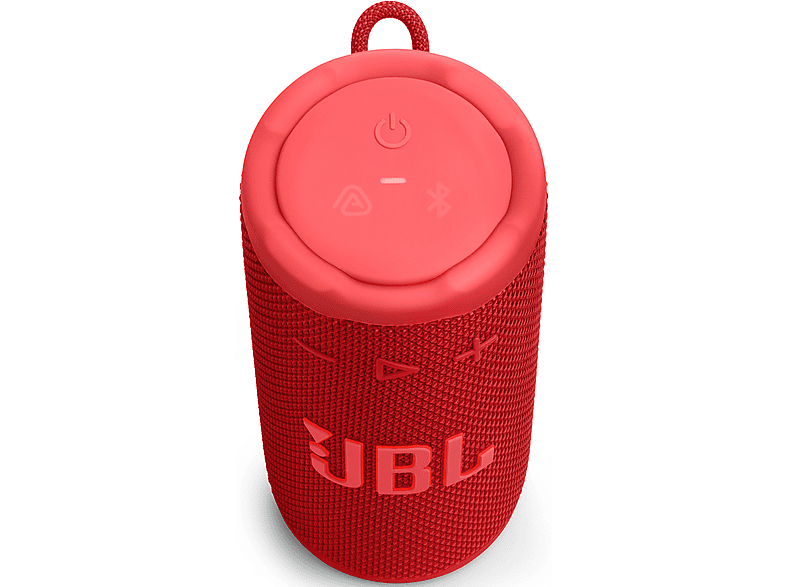 JBL Grip Tragbarer Bluetooth Lautsprecher, Wasserdicht, staubgeschützt und stoßsicher, integriertes Ambient Light und Auracast™, Rot — Foto 5 von 5
