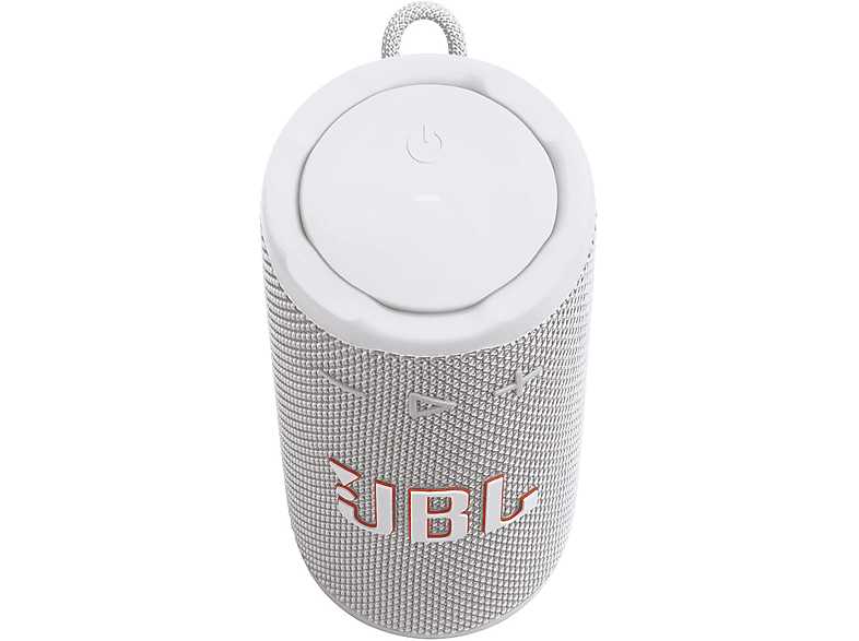 JBL Grip Tragbarer Bluetooth Lautsprecher, Wasserdicht, staubgeschützt und stoßsicher, integriertes Ambient Light und Auracast™, Weiß — Foto 2 von 5