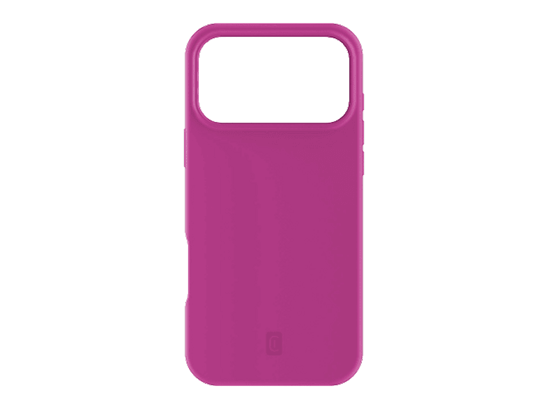 Funda móvil - CellularLine SENSATION+, Para iPhone 17 Pro Max, Acabado soft-touch, Interior de microfibra, Tecnología antibacteriana, Rosa