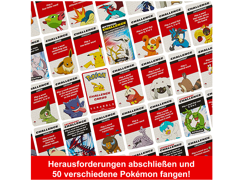 MATTEL GAMES Scrabble Pokémon Familienspiel Mehrfarbig