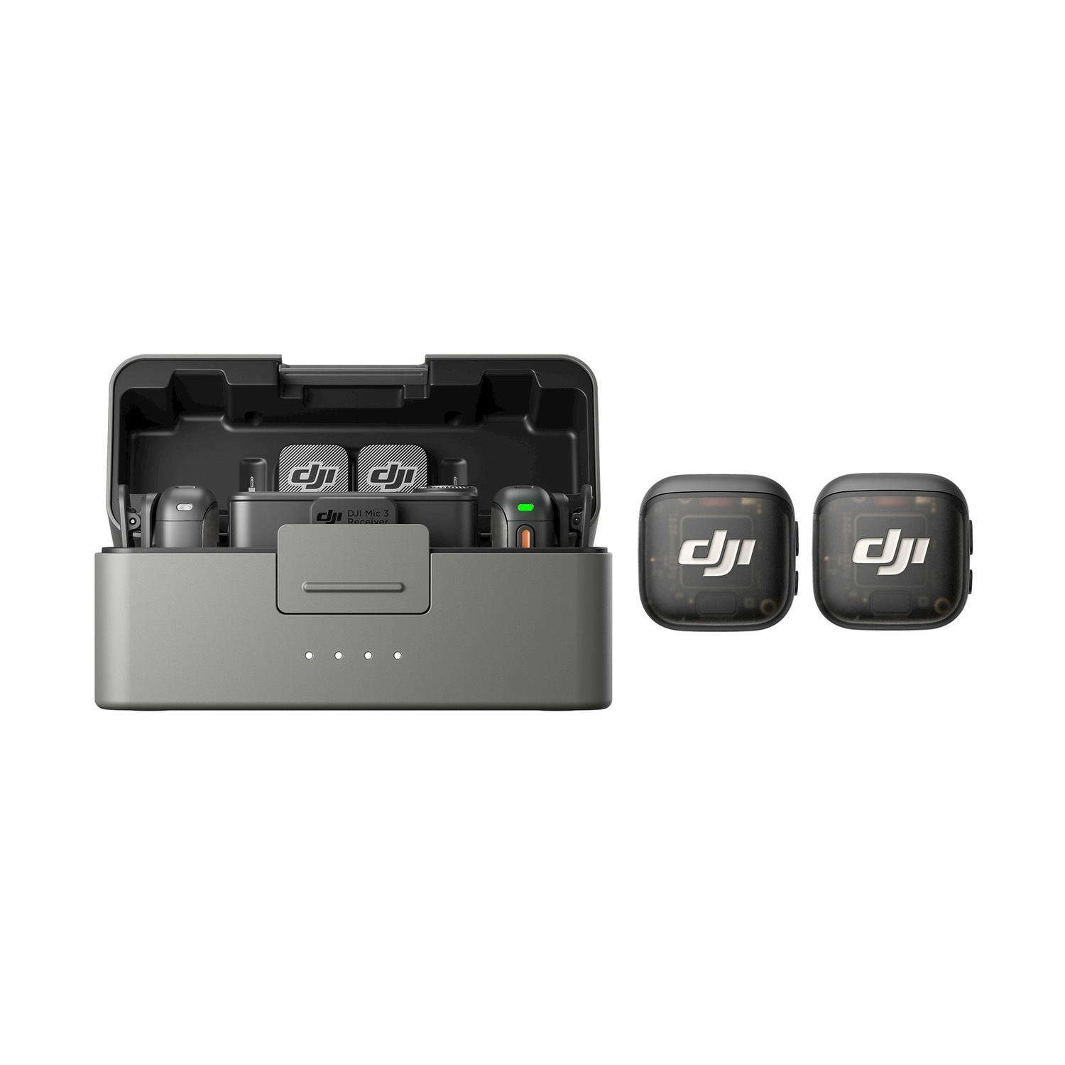 DJI Mic 3 wireless doppio microfono con custodia ricarica
