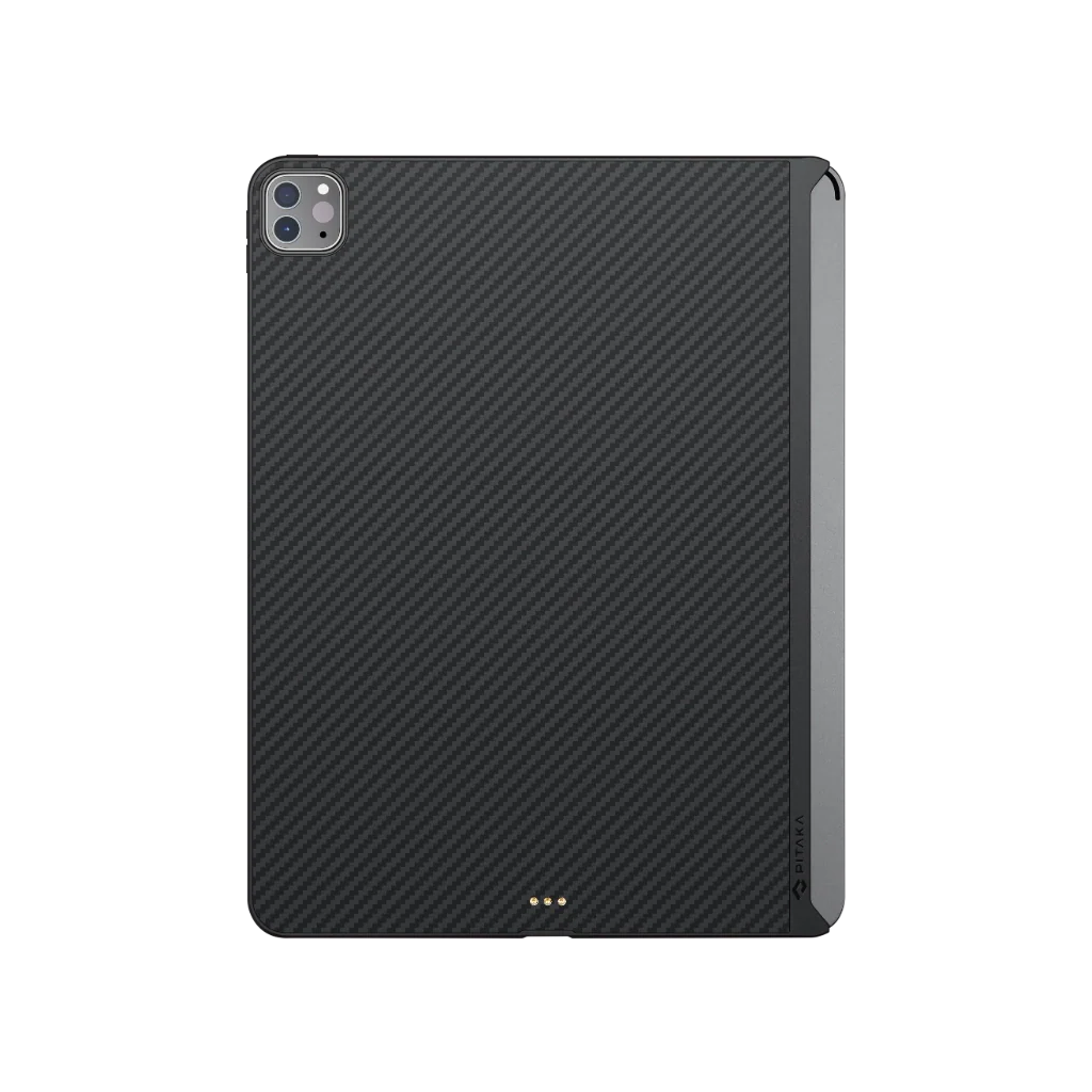 PITAKA MagEZ 2 iPad Pro 11" 2022 / 2021 bordázott szövet tok, fekete-szürke (KPD2201P)