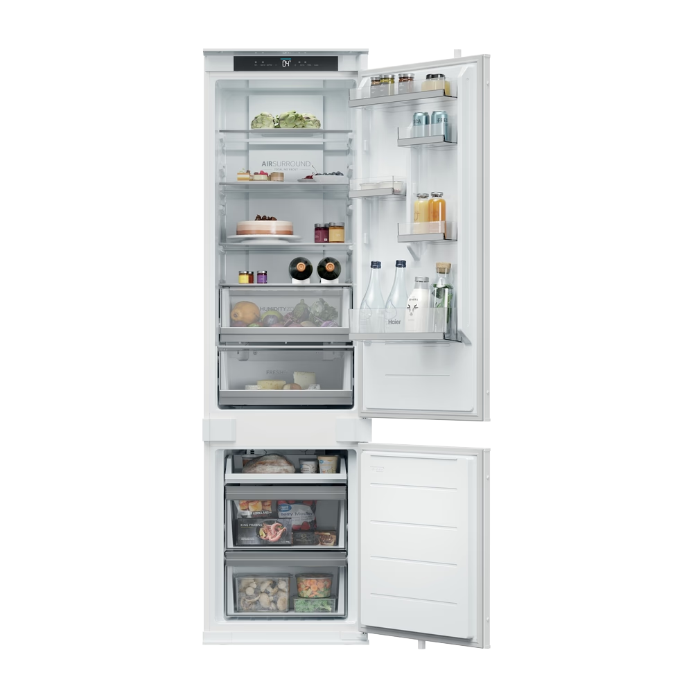 HAIER EHBQW5519E Beépíthető kombinált hűtőszekrény 194cm, 284l, Total No Frost, WiFi