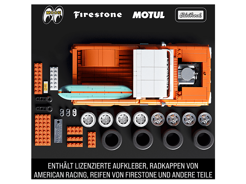 Thumbnail - MATTEL BRICK SHOP JFT20 Mattel Brick Shop Hot Wheels Elite Series Custom ´62 Chevy Pickup Bausatz, Orange