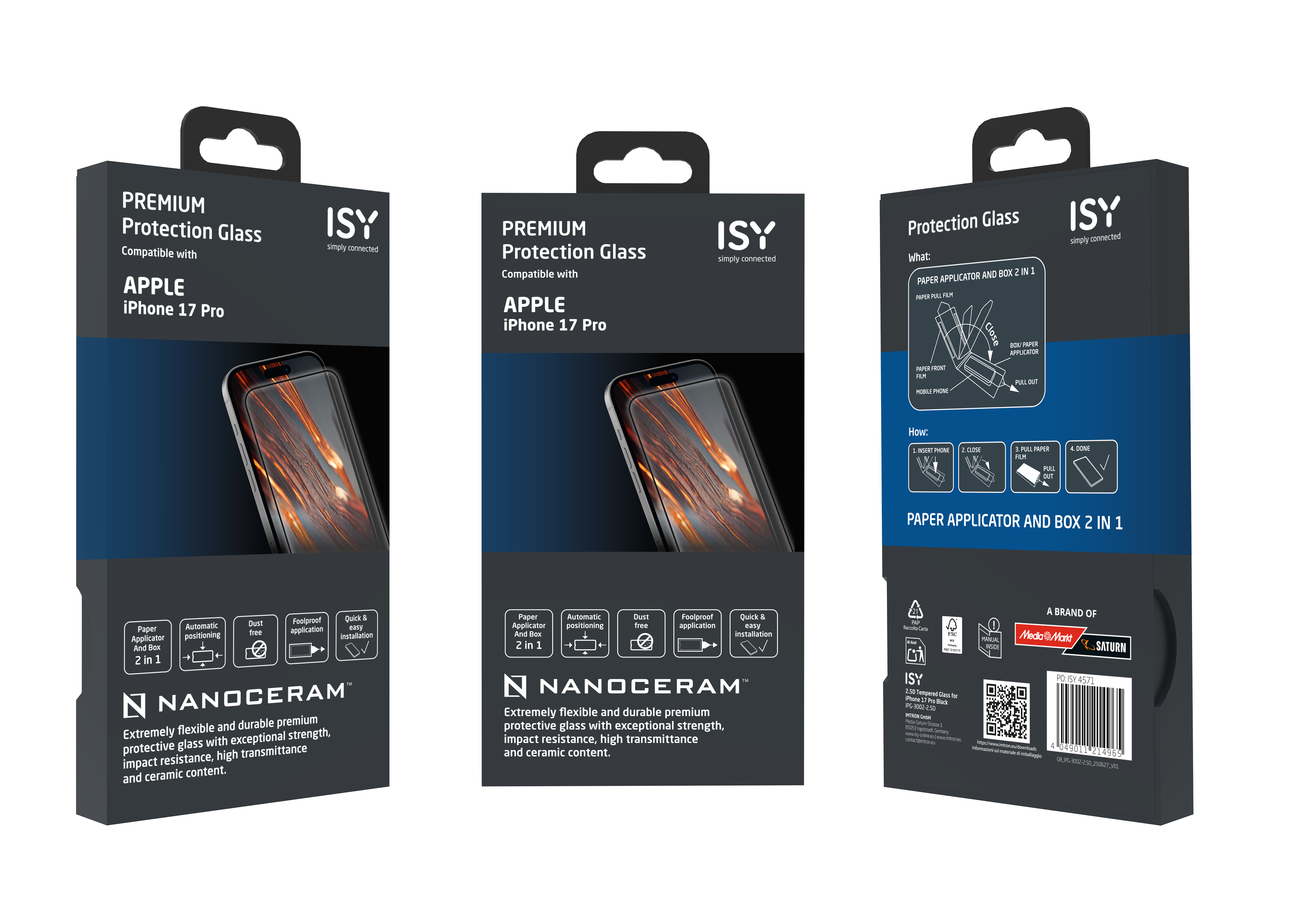 ISY Retail NC Displayschutz Nanoceram, für Apple
