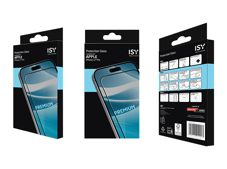 ISY IPG-5219-2.5D Displayschutzglas, für Apple iPhone 17 Pro — Foto 2 von 2