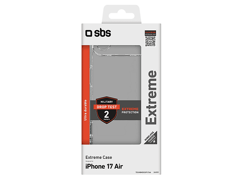 Etui SBS Extreme X2 do Apple iPhone Air Transparentny – zdjęcie 2