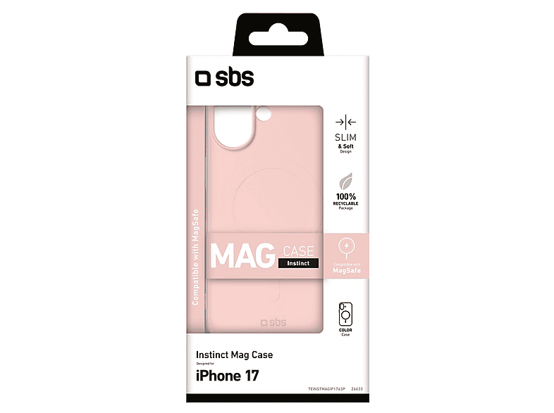 Etui SBS Instinct MagSafe do Apple iPhone 17 Różowy – zdjęcie 2