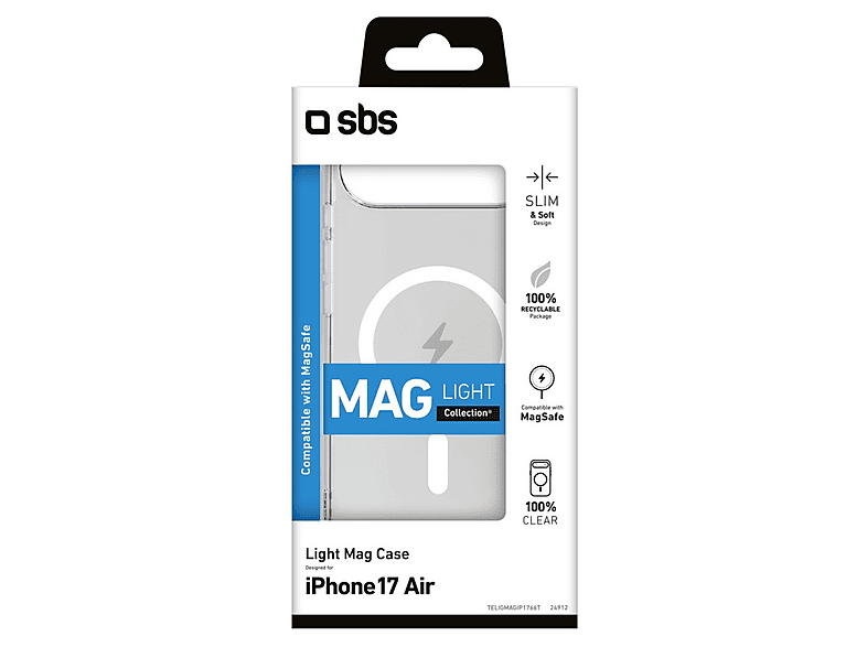 Etui SBS Light Mag Case do iPhone 17 Air TELIGMAGIP1766T Przezroczysty – zdjęcie 3