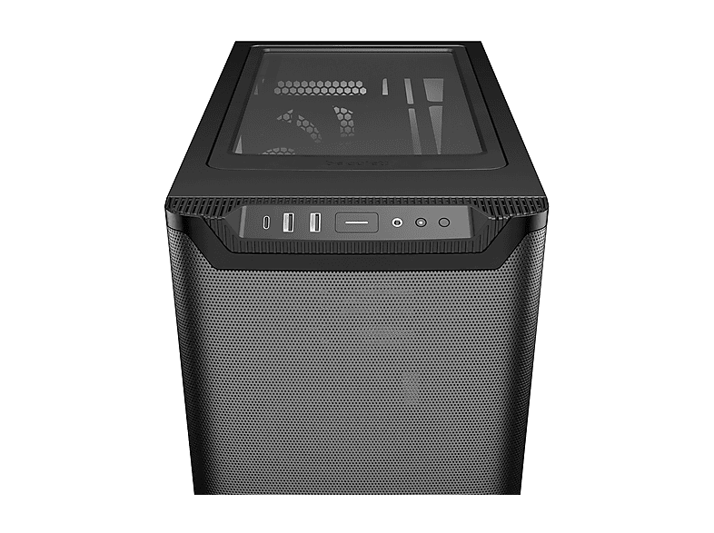 BE QUIET pure BASE 501 Airflow Black PC Gehäuse, Midi-Tower, Schwarz — Foto 2 von 5