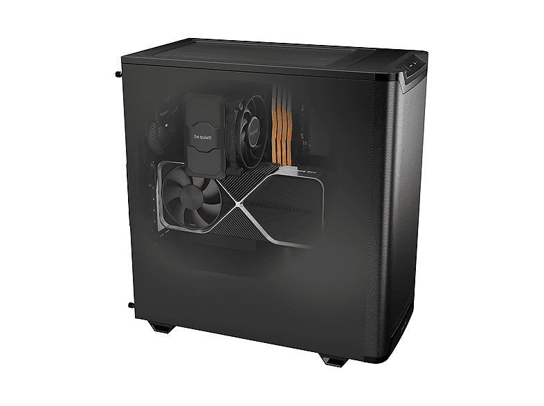 BE QUIET pure BASE 501 Airflow Black PC Gehäuse, Midi-Tower, Schwarz — Foto 3 von 5
