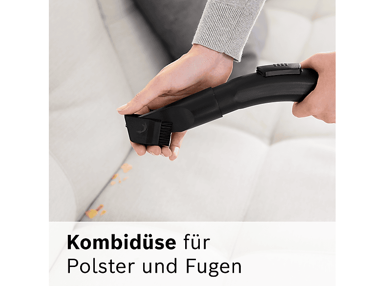 Bosch BGC05A220A Serie 2 Bodenstaubsauger ohne Beutel (78 dB(A), maximale Leistung: 700 Watt, Steingrau/Blau) — Foto 4 von 5