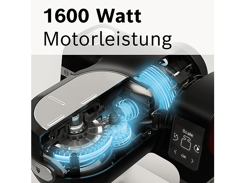 Bosch MUMS6EW13D Küchenmaschine White (Rührschüsselkapazität: 5,5 l, 1600 Watt) — Foto 2 von 5
