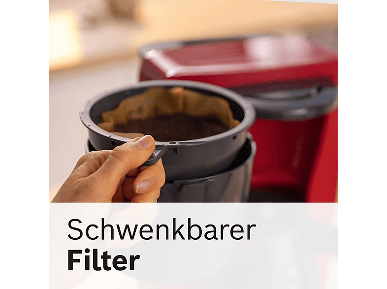 Bosch TKA3M134 MyMoment Kaffeemaschine Deep Red — Foto 5 von 5