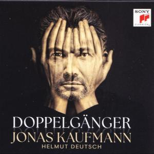Mann bedeckt Gesicht mit Händen, Albumcover mit Text.