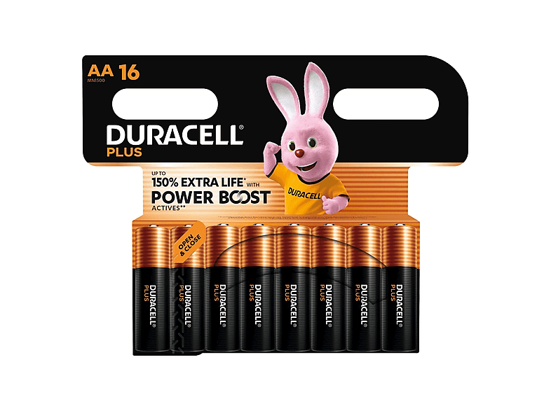 Batterie Stilo AA Duracell Plus Powerboost 16 PZ