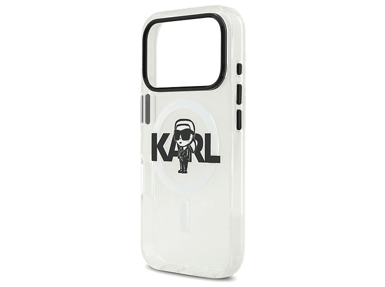 Etui KARL LAGERFELD IML Karl Sketch Logo MagSafe do Apple iPhone 17 Pro Przezroczysty