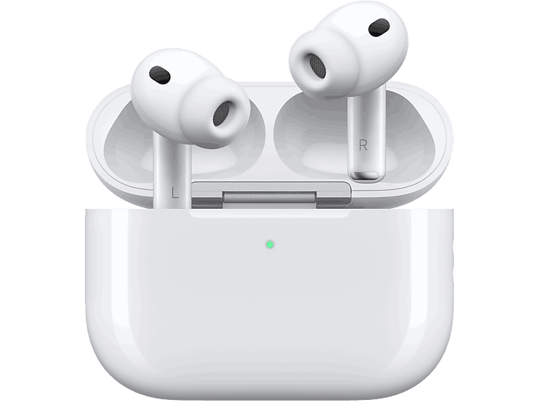 Apple AirPods Pro 3 (2025 3ª gen), Inalámbricos, Cancelación de ruido, Medición frecuencia cardíaca, Live Translation, Chip H2, USB-C, Blanco