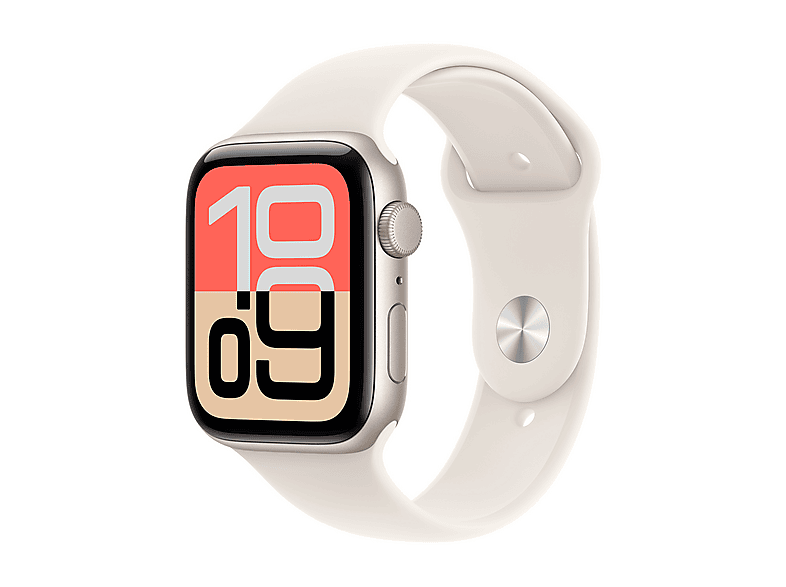 Apple Watch SE 3 Gps, Cassa 44 mm in alluminio galassia con Cinturino Sport galassia - M/L Smartwatch