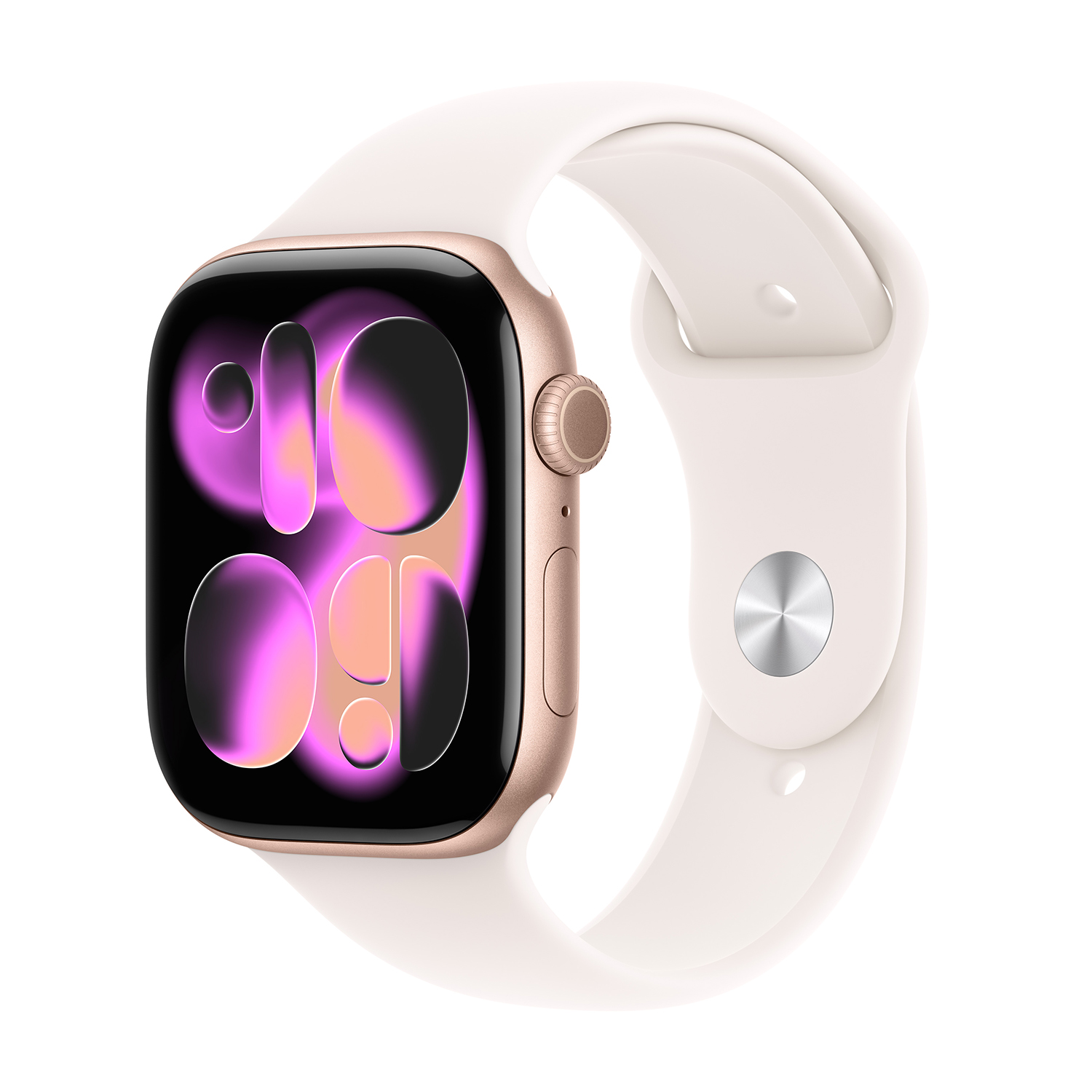APPLE Watch Series 11 GPS, Cassa 46 mm in alluminio oro rosa con Cinturino Sport rosa fard - S/M