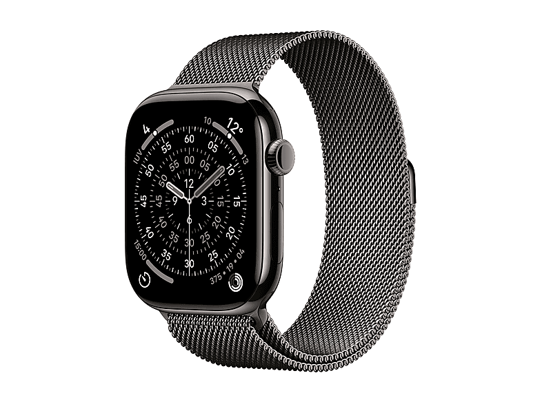 Apple Watch Series 11 GPS + Cellular, Cassa 46 mm in titanio ardesia con Loop maglia milanese - M/L Smartwatch