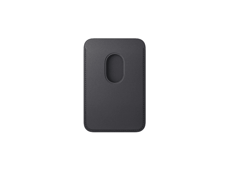 APPLE Feingewebe Wallet mit MagSafe, Backcover, Apple, alle iPhones ab 12 und höher, Schwarz