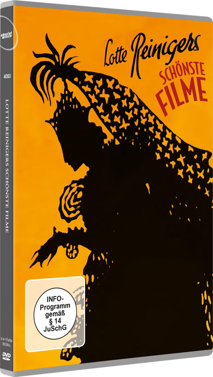 DVD-Hülle mit schwarzer Silhouette einer Figur und gelbem Hintergrund.