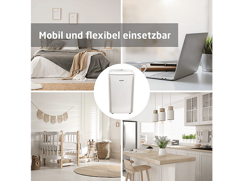 Thumbnail - KOENIC KAC 12022 WLAN Klimagerät Weiß (Max. Raumgröße: 48 m², EEK: A)