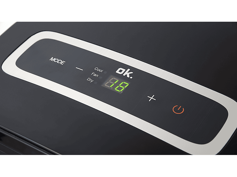 OK. OAC 7022 B Mobiles Klimagerät Schwarz (Max. Raumgröße: 67 m³, EEK: A)