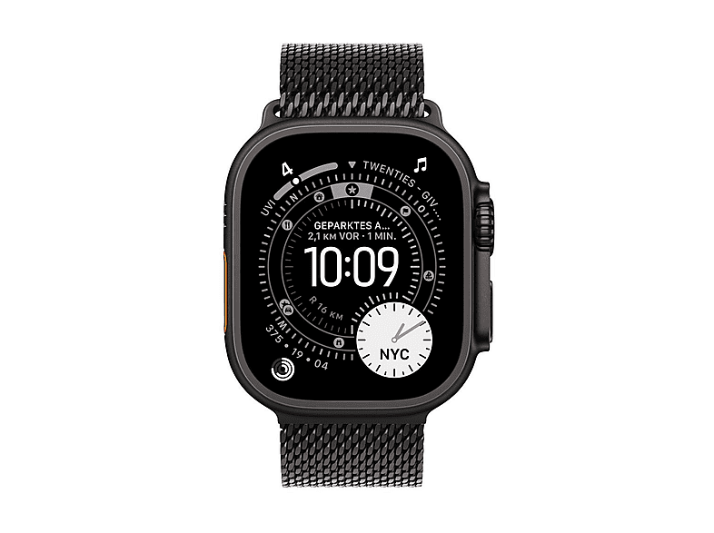 Thumbnail - APPLE 49 mm Milanaise Armband (L), Ersatzarmband, Schwarz