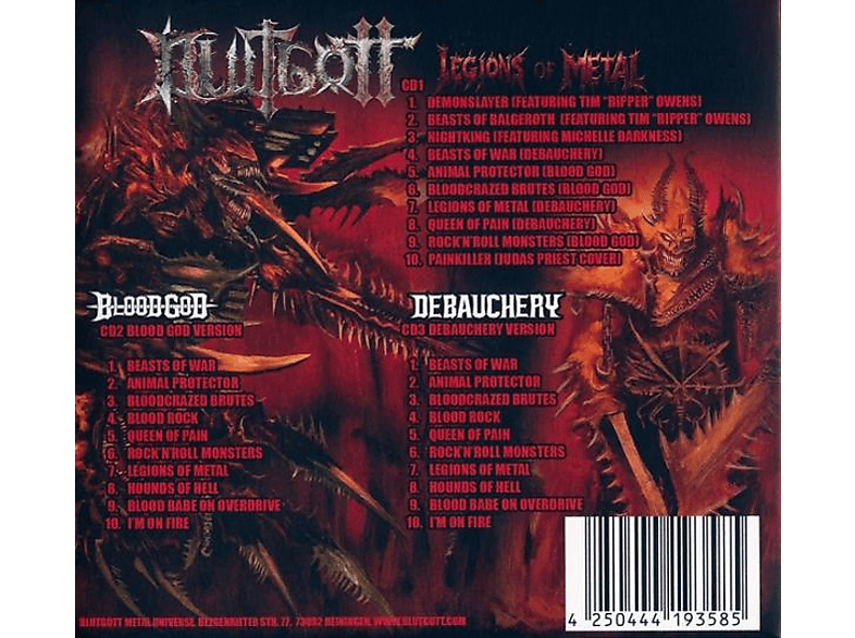 Thumbnail - Blutgott - Legions Of Metal (3CD Digipak) (CD)