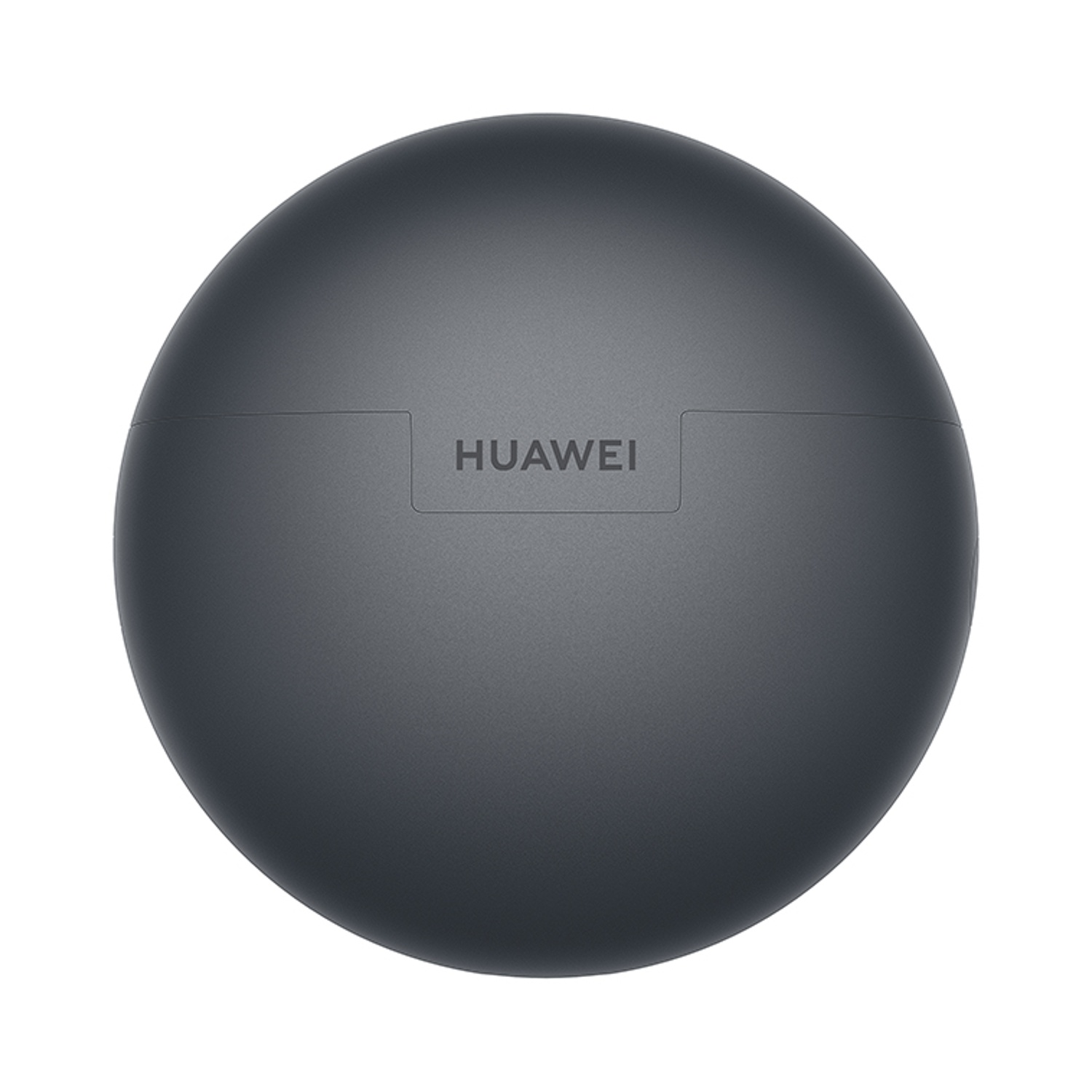 Un dispositivo circolare grigio scuro con la scritta 'HUAWEI' in alto. Il dispositivo è su sfondo bianco.